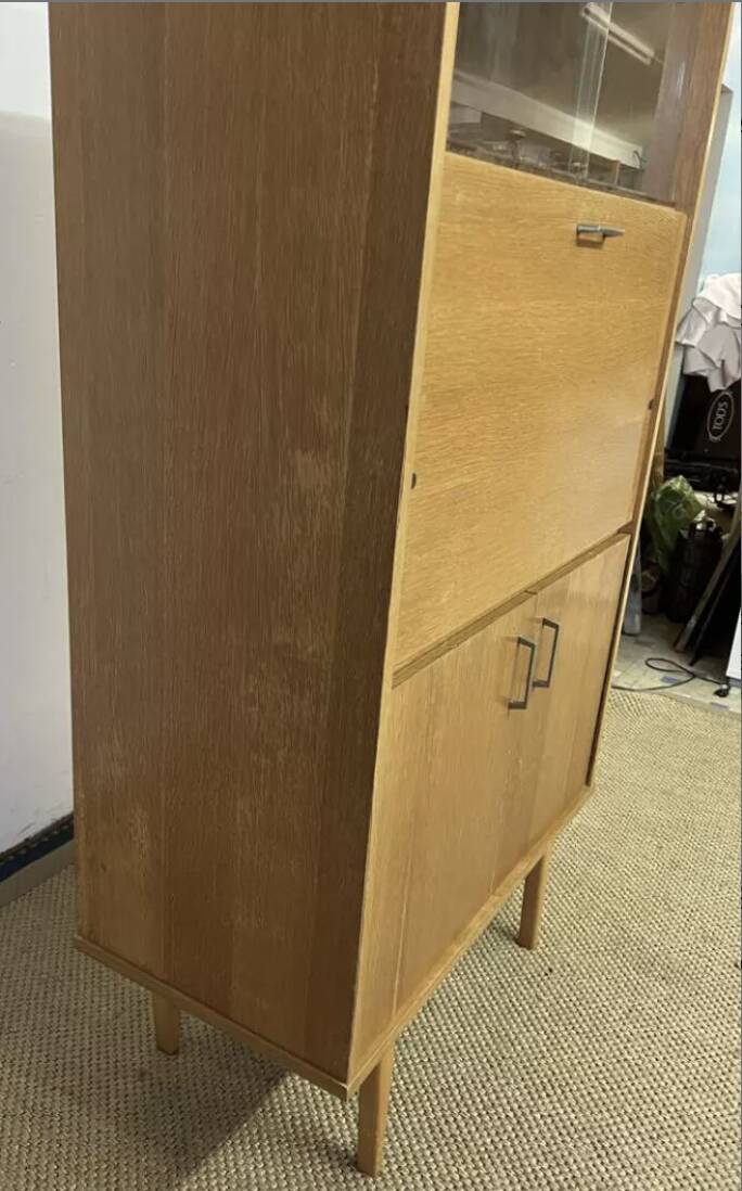 Small vintage secretary cabinet