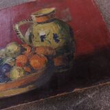 Painting, oil on panel, still life