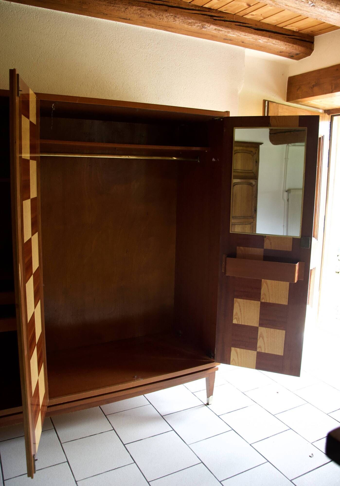 Lasted wooden wardrobe from the 70s