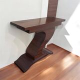 Art Deco console, "S" shaped foot