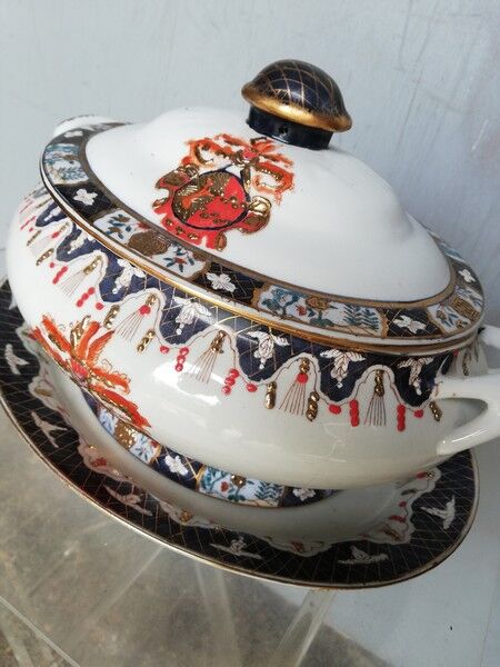 China East India Company + mark - soupiere + 19th dish