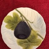 Assiette à dessert en barbotine