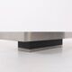 Brushed aluminium coffee table
