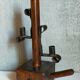 Rustic candle holder Art-popular solid wood and vintage wrought iron
