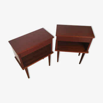 Lot de 2 tables de chevet