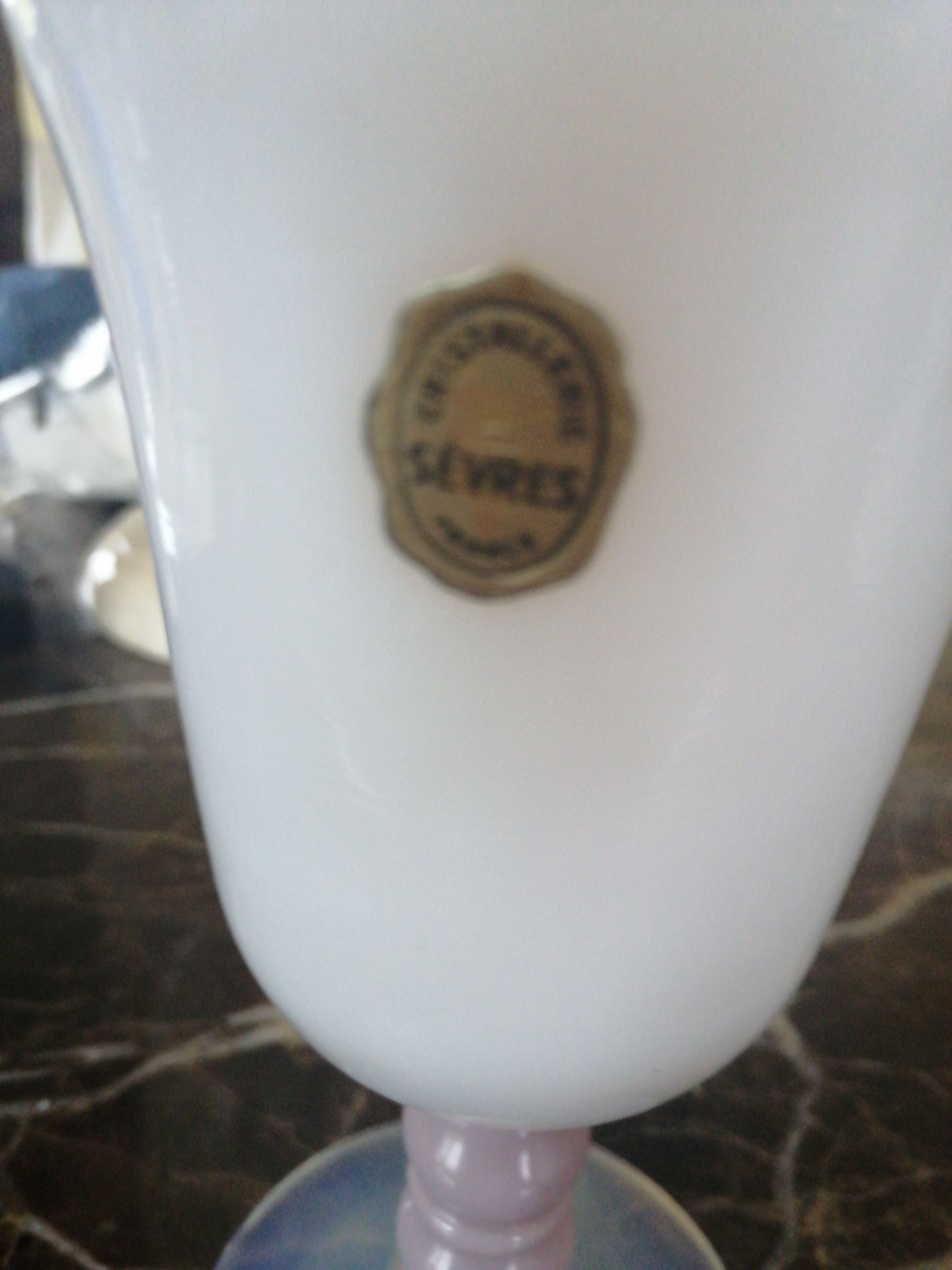 Set of 4 Sèvres crystal glasses