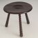 French oak tripod side table attributed to Charles Dudouyt