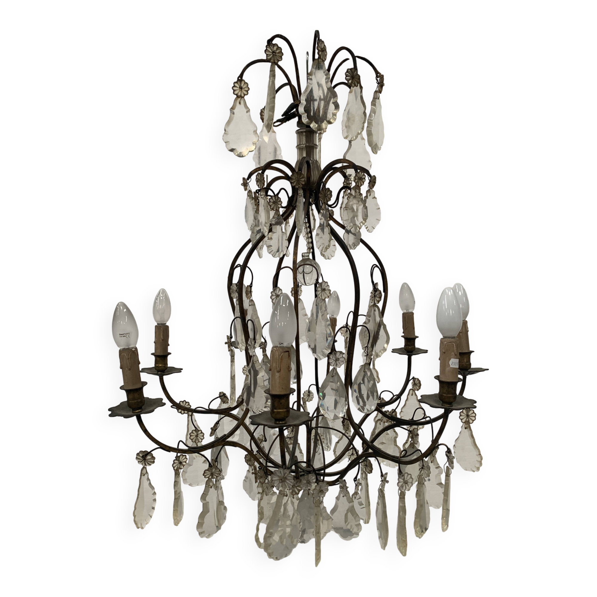 Louis XV style cage chandelier 20th century pendant chandelier