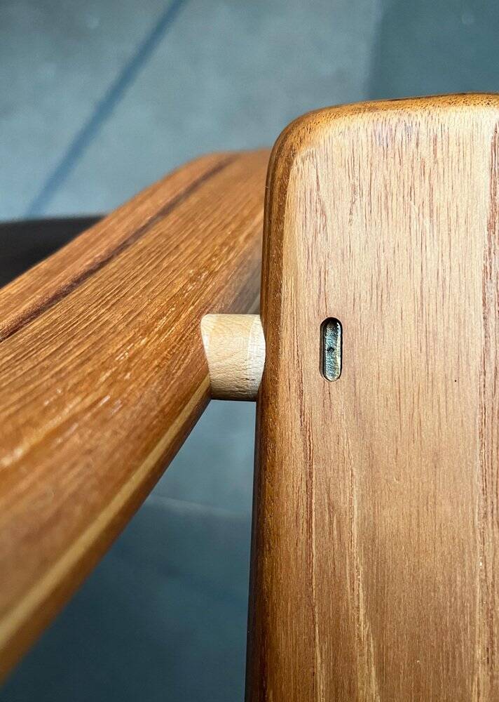 Vintage Swedish armchair model Lamello in beech by Yngve Ekström for Swedese, 1970s.