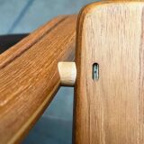 Vintage Swedish armchair model Lamello in beech by Yngve Ekström for Swedese, 1970s.