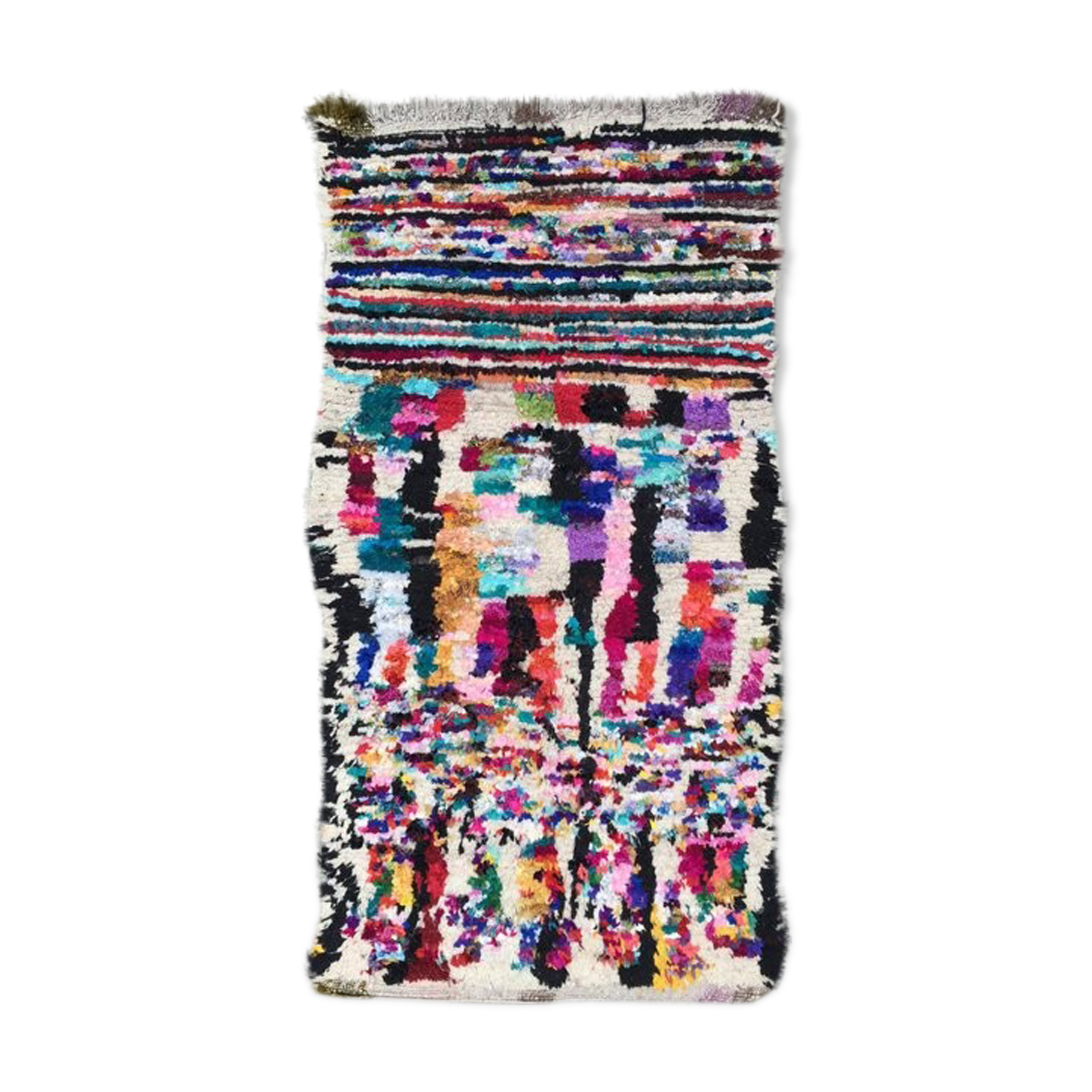 Carpet boucherouite 210 x 115 cm