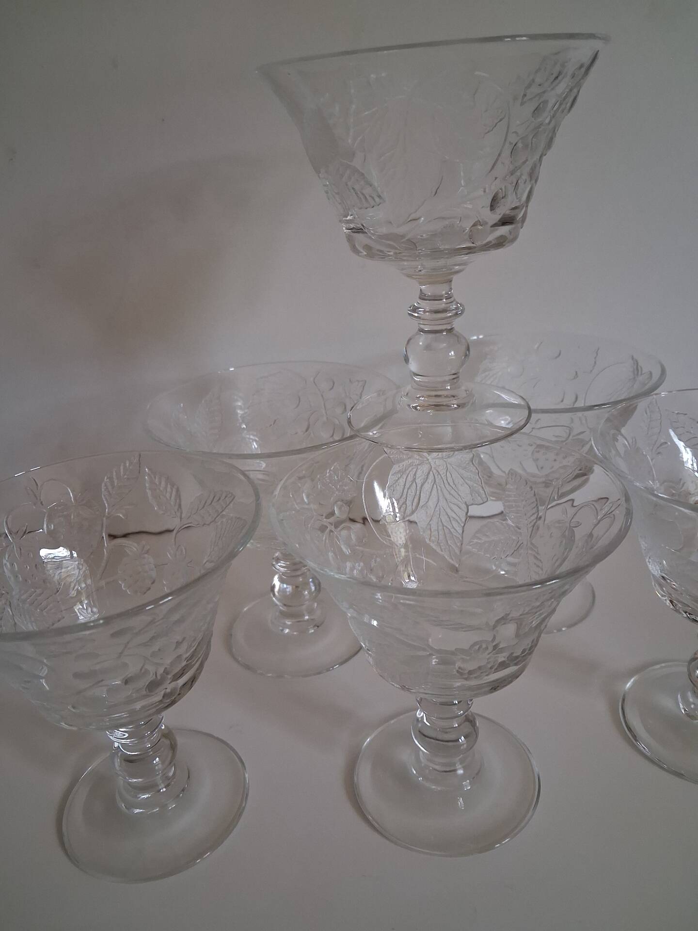 LOT de 6 coupes à glace collection "Délice" de Luminarc