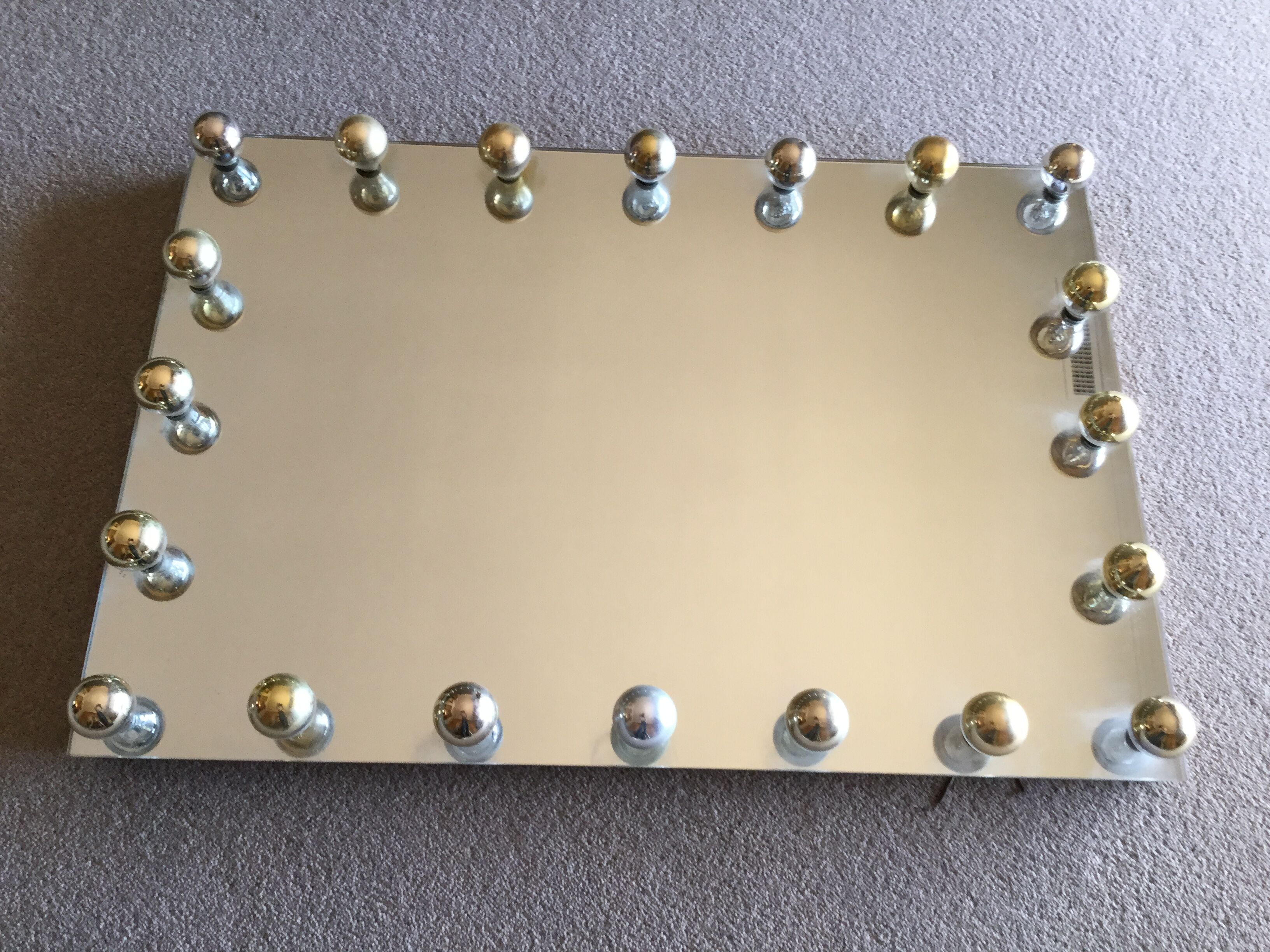Miroir de loge d'artiste 55x80cm