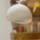 Minimalist suspension cloud Japanese wabi sabi white - d30 cm