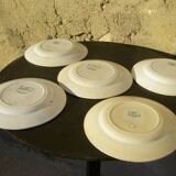 Old earthenware plates "Sarreguemines" model Alma