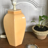 Pied de lampe en céramique craquelée vintage