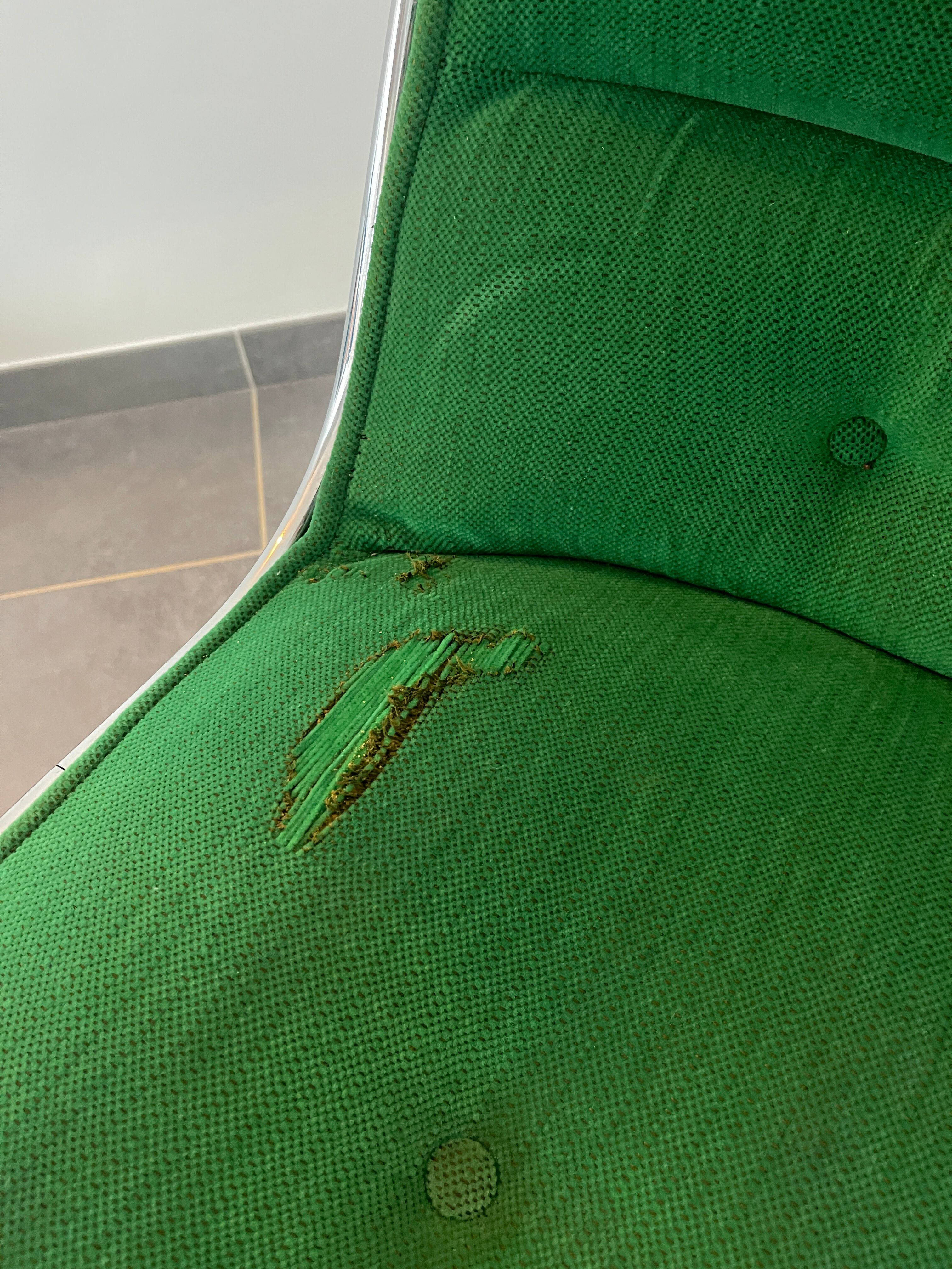 Armchair and ottoman Charles Pollock