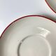 Set of 4 cups with saucers, "Apple" style earthenware