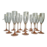 15 Coupes à Champagne Rose Cristal D'Arques Luminarc