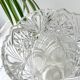 Vintage glass vase with geometric pattern