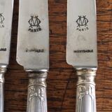 Lot of 42 old cutlery in argenté metal