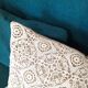 Coussin Lin et coton crochet