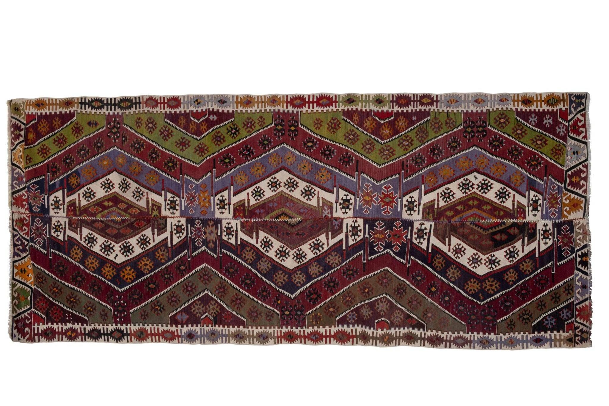 Vintage handmade Anatolian rug 173x403 cm