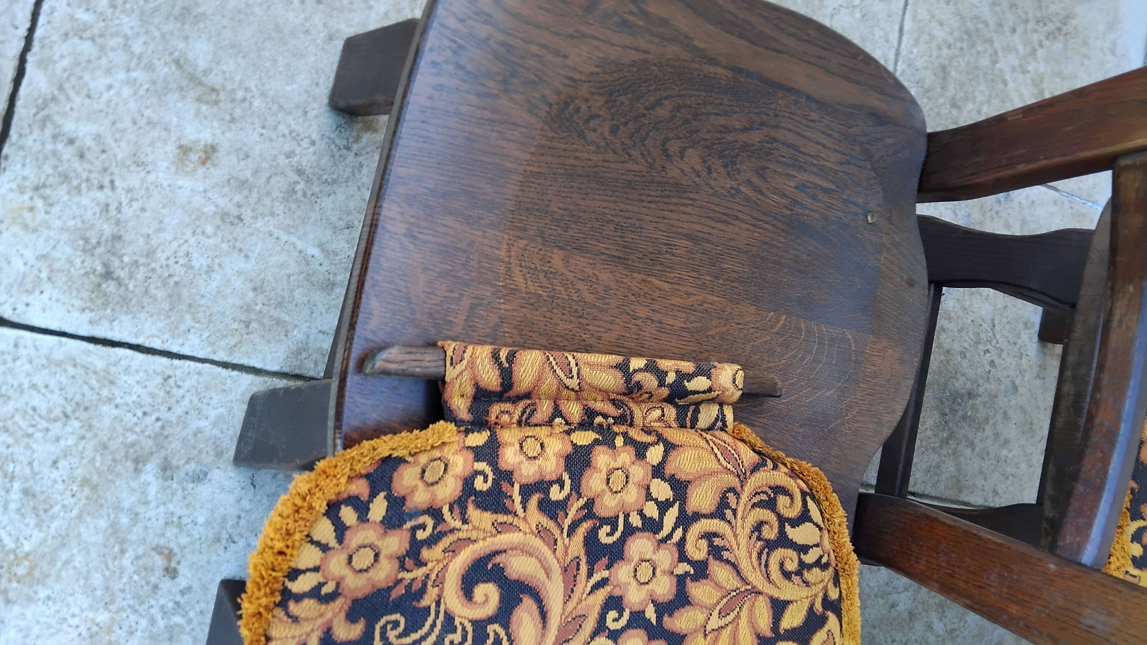 6 vintage brutalist chairs from the 1950s.