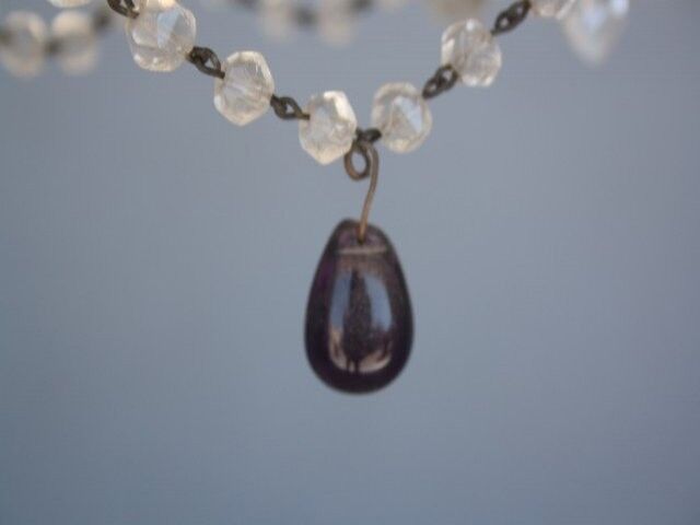 Pampille bronze chandelier and charm