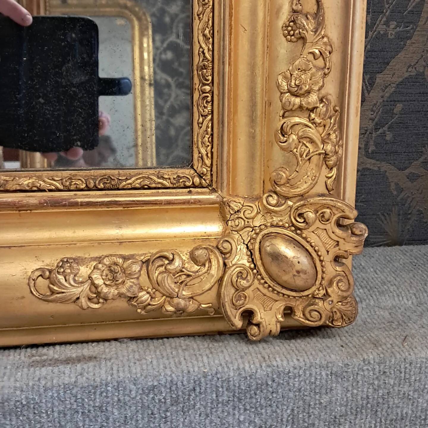 Louis Philippe period mirror 139 x 85