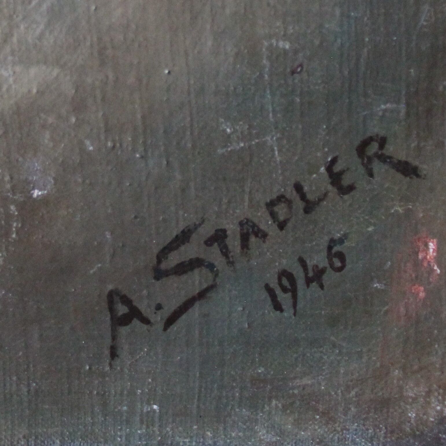 Portrait signé A. Stadler de 1946