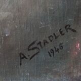 Portrait signed A. Stadler from 1946