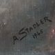 Portrait signé A. Stadler de 1946