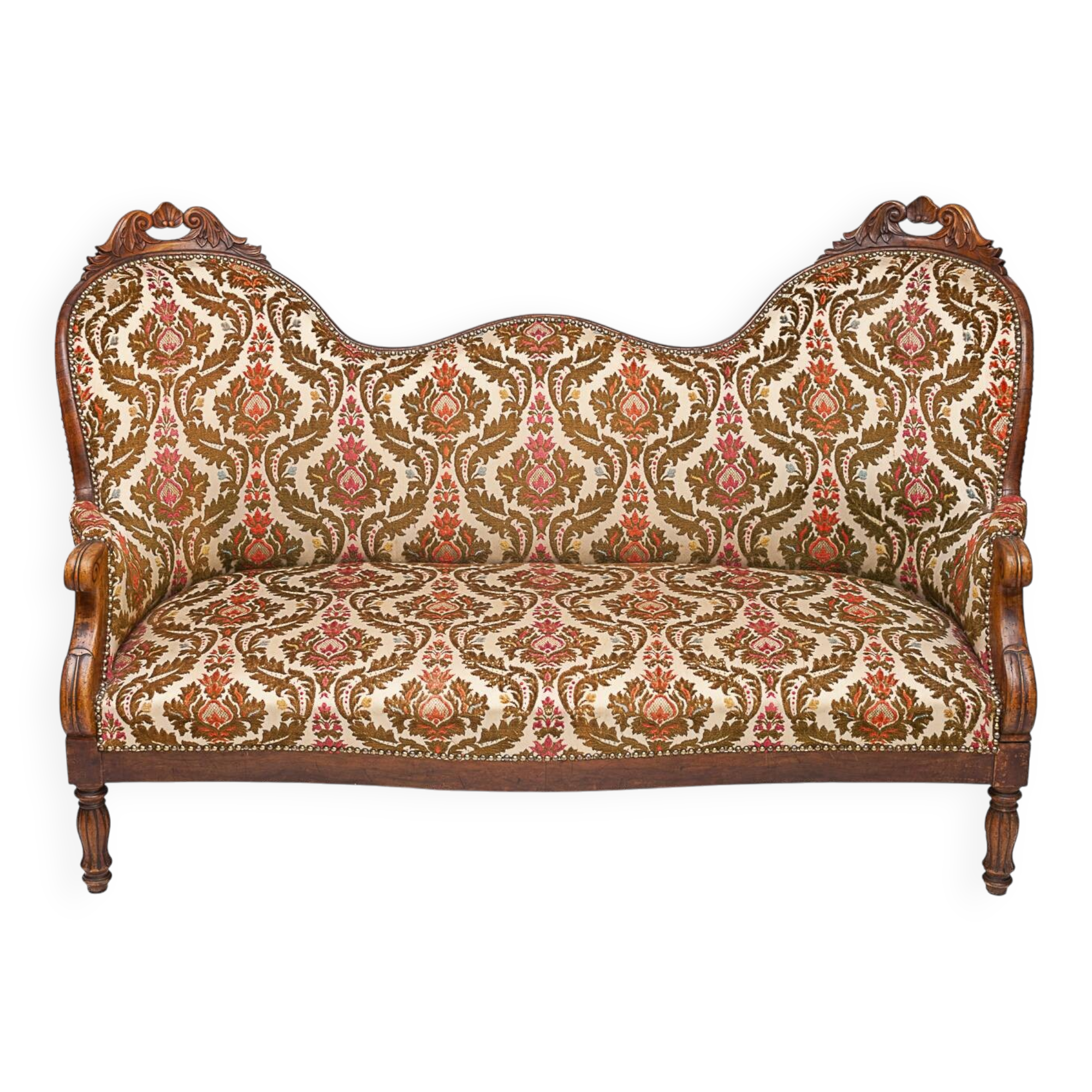 Walnut loveseat, 1930