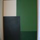 Contemporary minimalist painting "Green Composition" 100x80cm