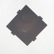 Dark brown square side table in the style of Porada Arredi, 1960's