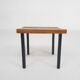 Petite table d'appoint en bois et métal, Pays-Bas années 1960.