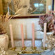 Art Deco brass low chandelier