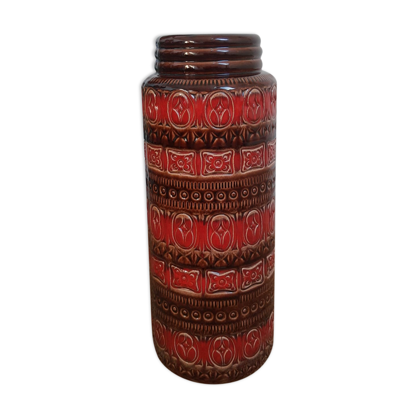 Ceramic floor vase 289-41 West Germany - vintage