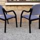 Suite de 4 fauteuils italiens vintage des années 80