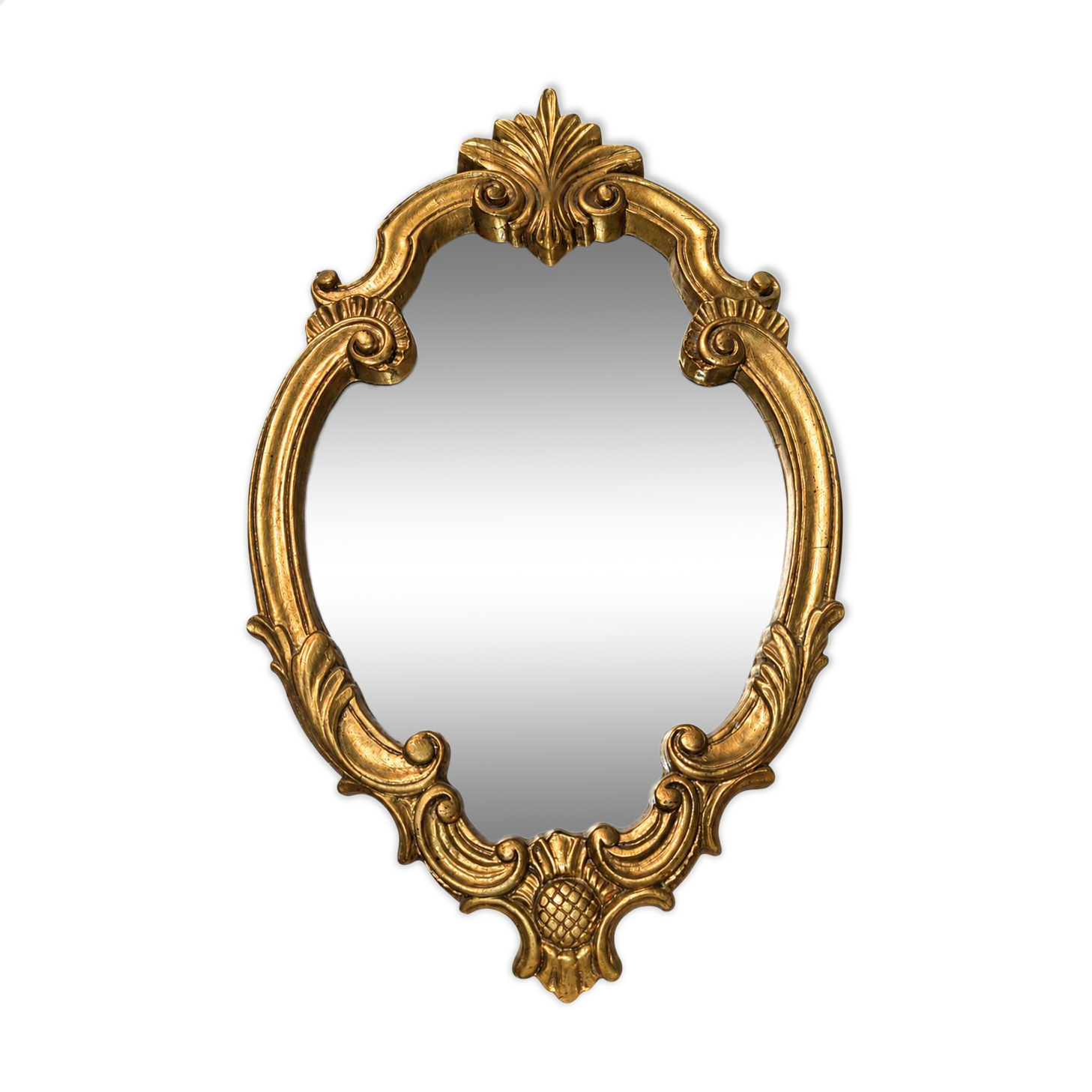 Golden mirror in Louis XV style