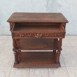 Renaissance style oak console