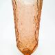 Retro vase, rose glass, Ząbkowice, Poland, 1970s