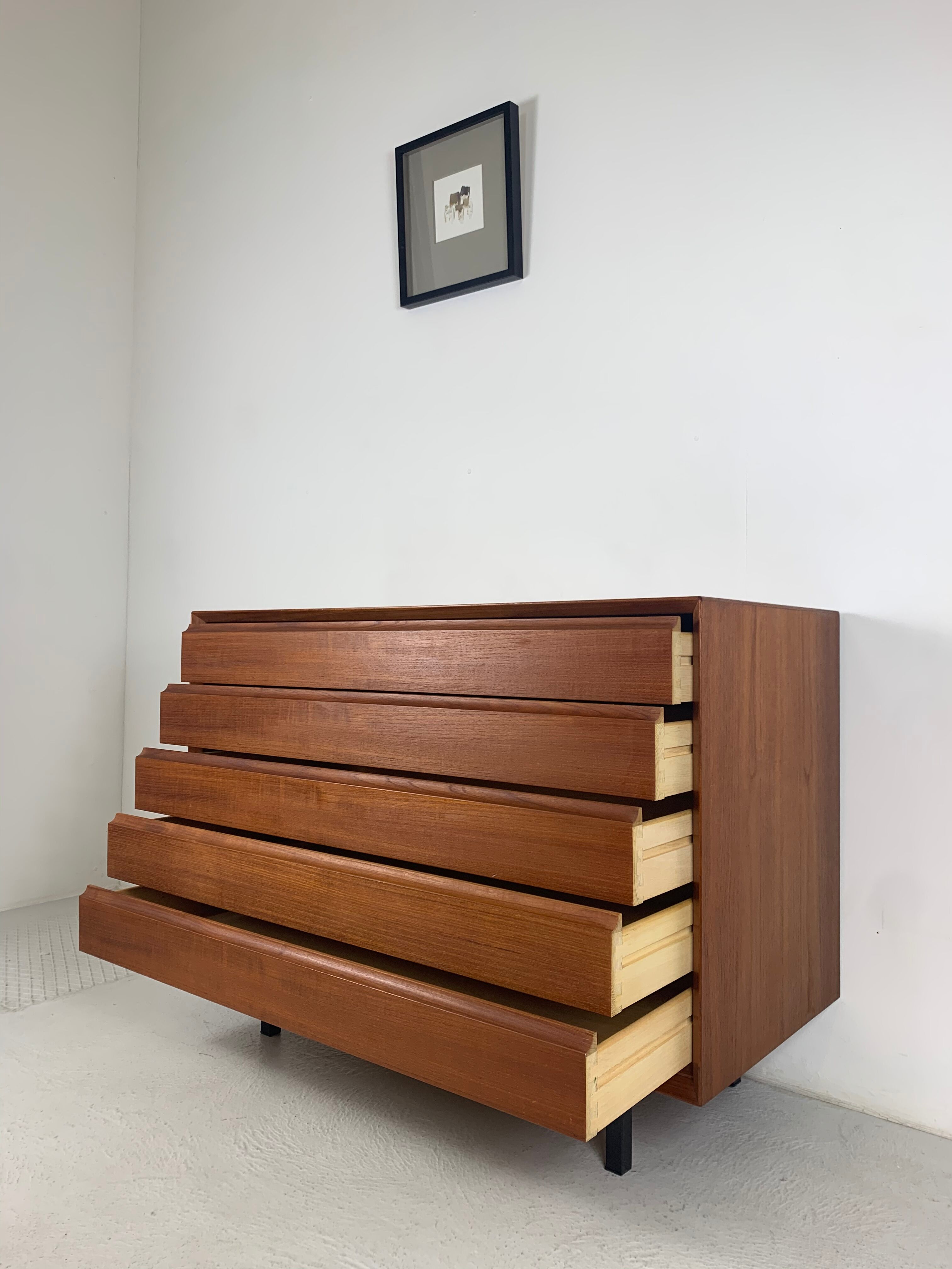 Danish teak chest of drawers 1960