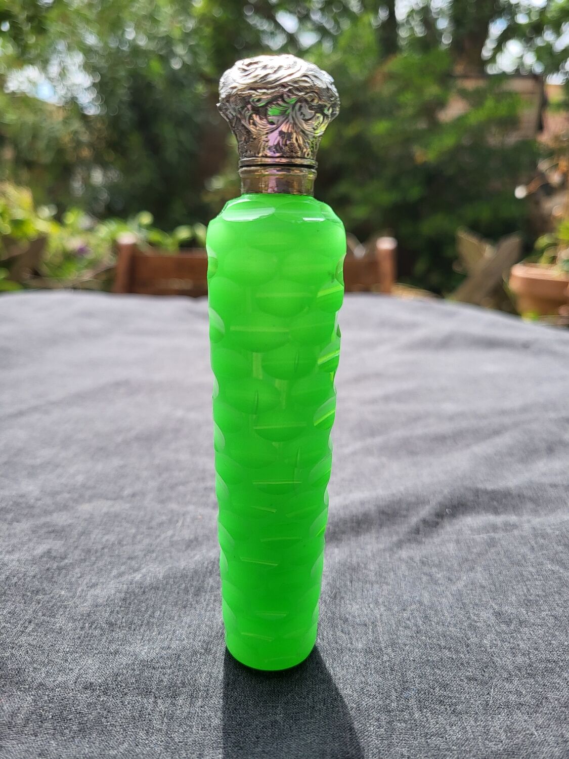 Opaline salt bottle