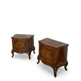 Paire de tables de chevet italiennes du milieu du XXe siècle