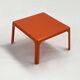 Orange Fiberglass Side Table, 1970