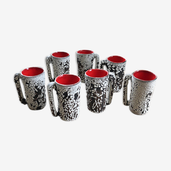 7 cups Vallauris fatlava