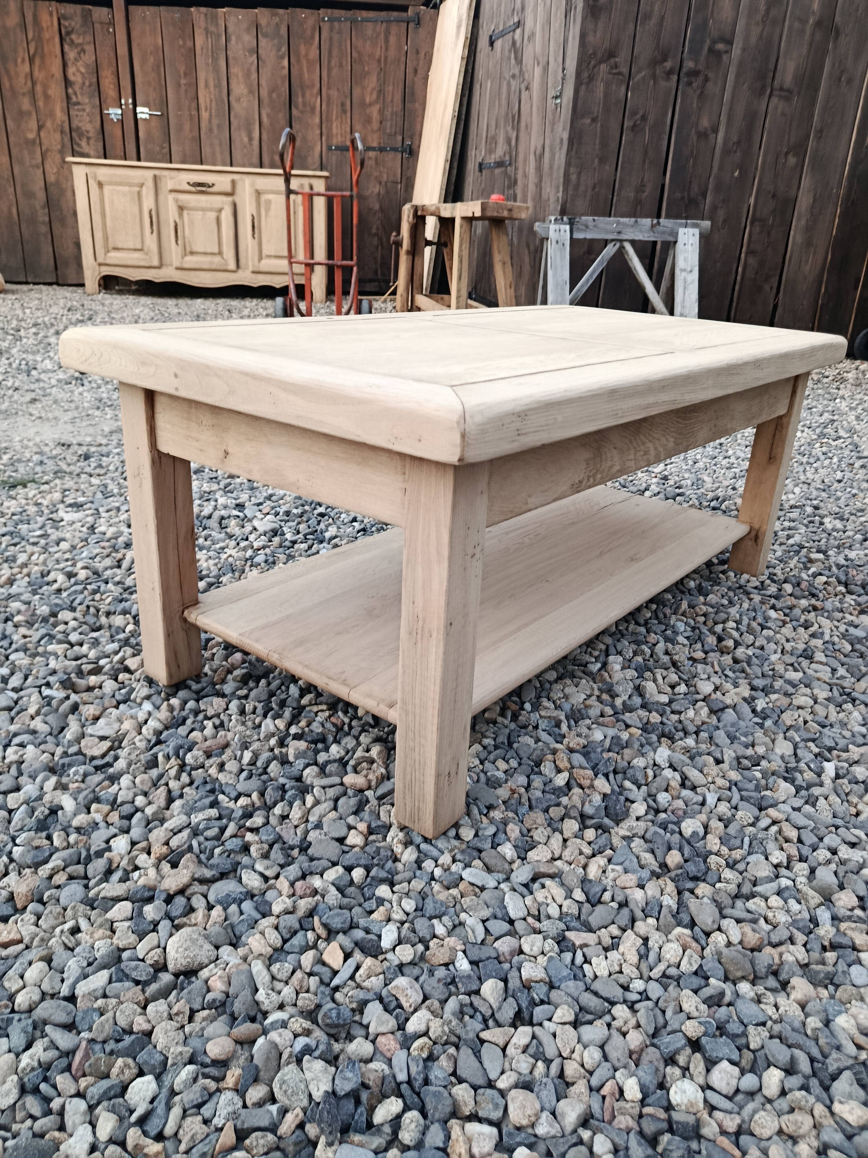 Table basse chêne massif