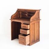 Vintage desk - secretary. Oak wood. France, 1940s